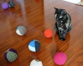 Moss Green Cat Toy Upcycled Pet Toy Cat Ball