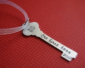 First home: Christmas Ornament Key  Personalized Skeleton Key shape