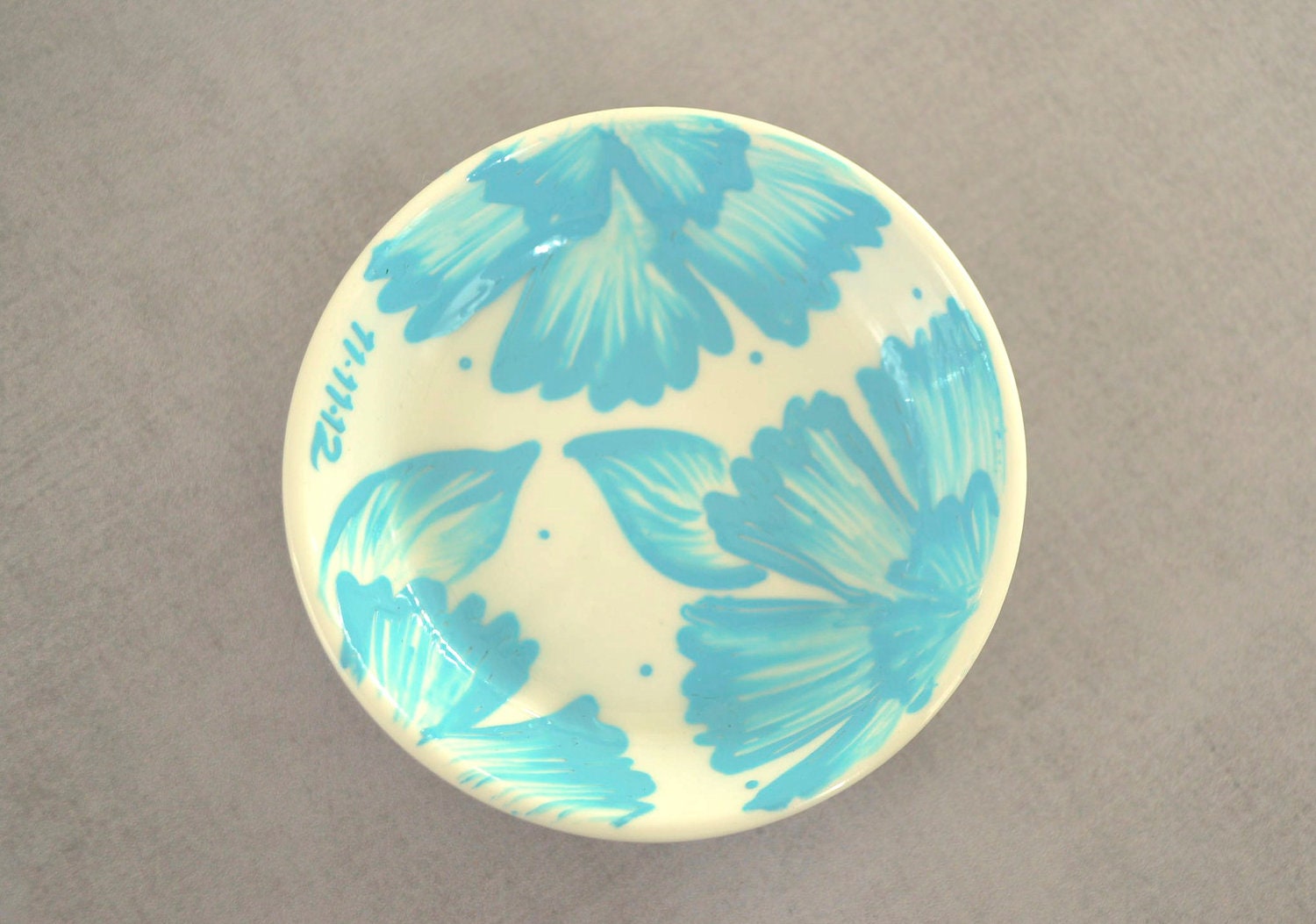 Pretty Floral Ring Dish Holder- Beautiful Gift For The Bride