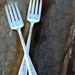 Custom DESSERT FORKS - Bridal Pair for Your Wedding Cake Cutting - Handmade by Sycamore Hill