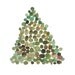 Home Wall ART Mountain Original painting ooak dots watercolor green brown mossy zen watercolor Painting Thanksgiving Christmas