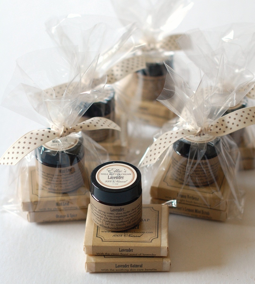 The "6 Pack" - 6 Mini Variety Gift Sets - Bulk Order - Natural Handmade Soap & Shea Butter Cream Sample Pack