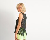 SALE - Black Lace Back Top