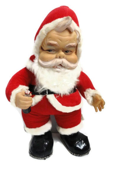 antique coca cola santa doll