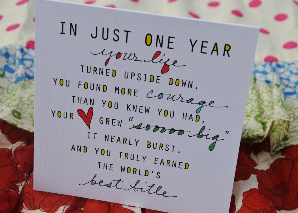 First Birthday Card for Moms