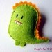 Little dragon felt brooch