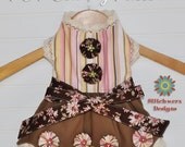Dog Clothes Sewing Pattern, Small Dog Dress PDF Pattern S207- 5 Sizes Included
