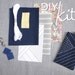 iPhone Case - - DIY Sashiko Kit - - Stripes Lining
