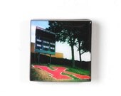 Hipstamagnets: Square Tile Resin Photographic Magnets (Kirkwood High School Scoreboard)