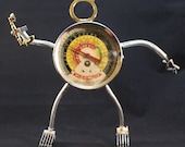 Milo  Mixed Media Assemblage  Olympics  Robot  Upcycled Art