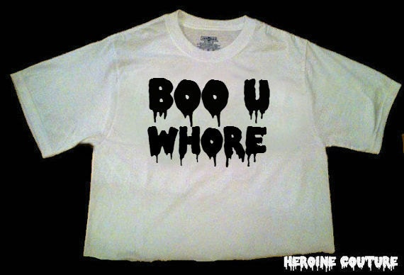 Customizable Boo U Whore T-shirt, Tank or Crop Top