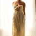 Romantic Bohemian Wedding Dress ruffled bustier- Somme Gown