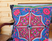 SALE 30% OFF Vintage Hmong Tribe Floor Bed Cushion Cover handmade textile CU2012-3