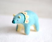 bunting bear - spirit bear - soft sculpture animal