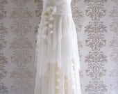 Woodland Wedding Gown Wedding Dress Reception Dress Alternative Wedding Dress : RACHEL Sweetheart  Floral Lace Long Dress Gown Custom Size