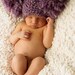 Giant Poms Fluffy Baby Hat Crochet Pattern (329)
