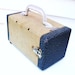 Mid Century Storage, Slide Case, Zephyr, Travel Organizer, Vintage Photography, Carrying Case / Blue