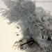 Winter Art, Mixed Media Collage Print, Ice Queen