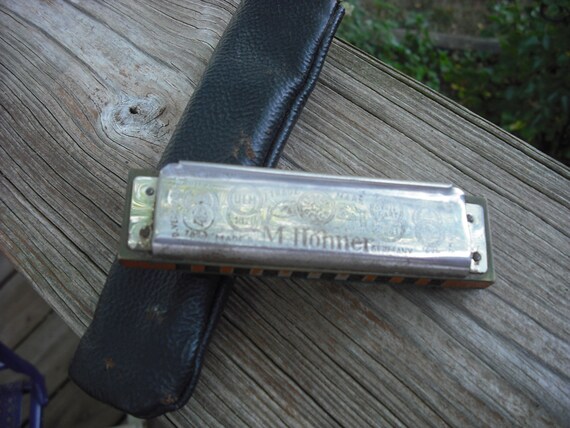 Vintage Marine Band Harmonica Mouth Harp Mouth Organ by chulapoe