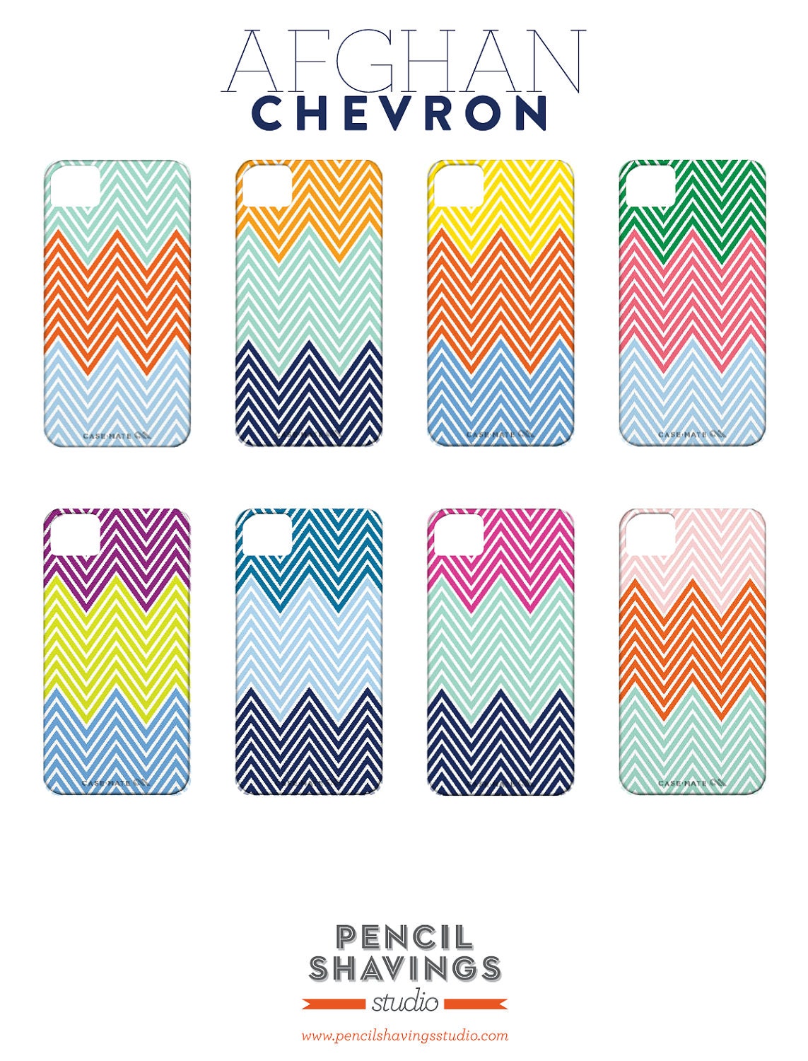 Chevron iPhone 5 or 4 Case - Afghan Collection