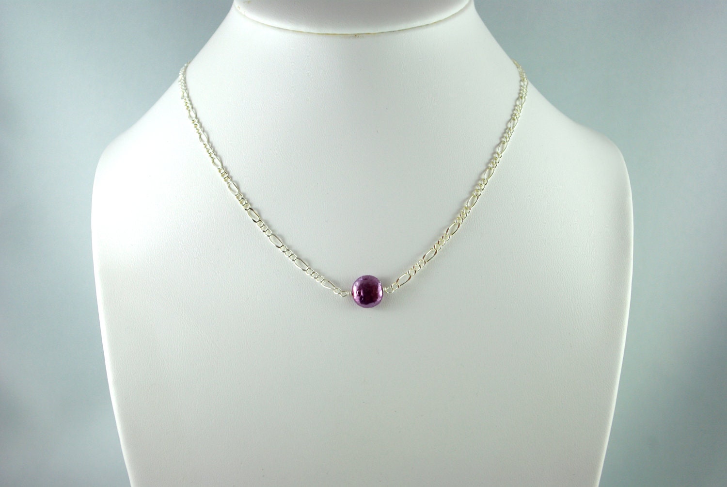 Purple Pearl Necklace by Michelle Bridesmaid Wedding Party
