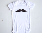 mustache onsie / modern baby hipster mustache shirt