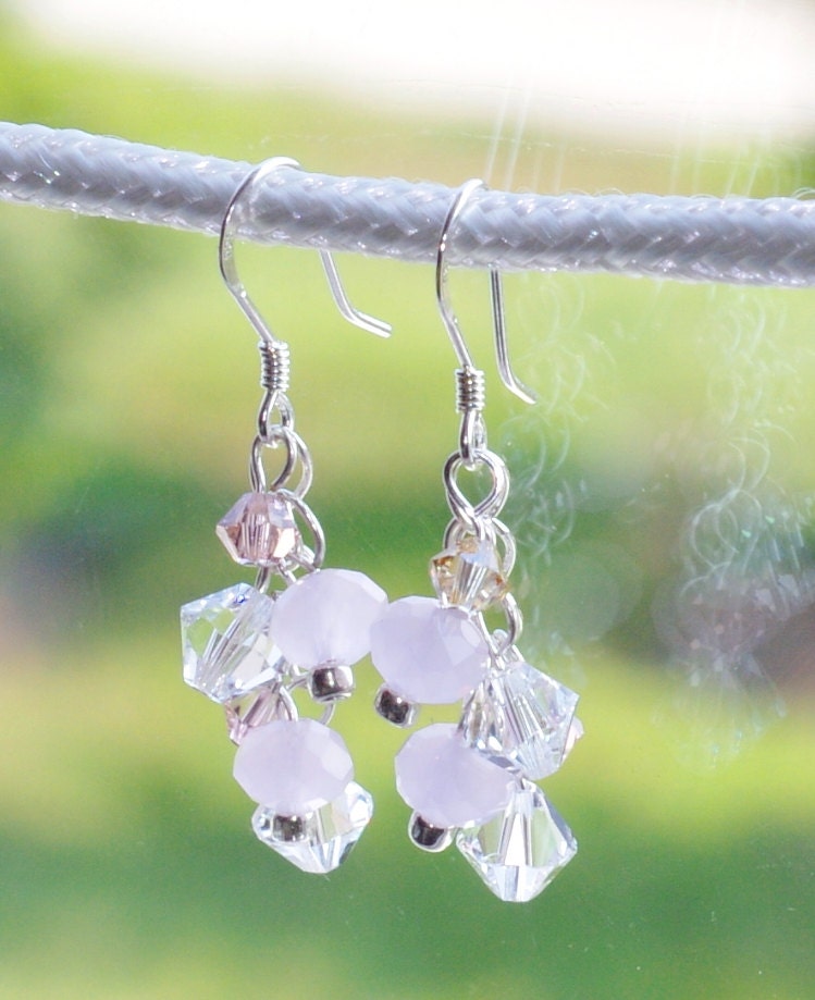 Sterling Silver and Swarovski Crystal Earrings