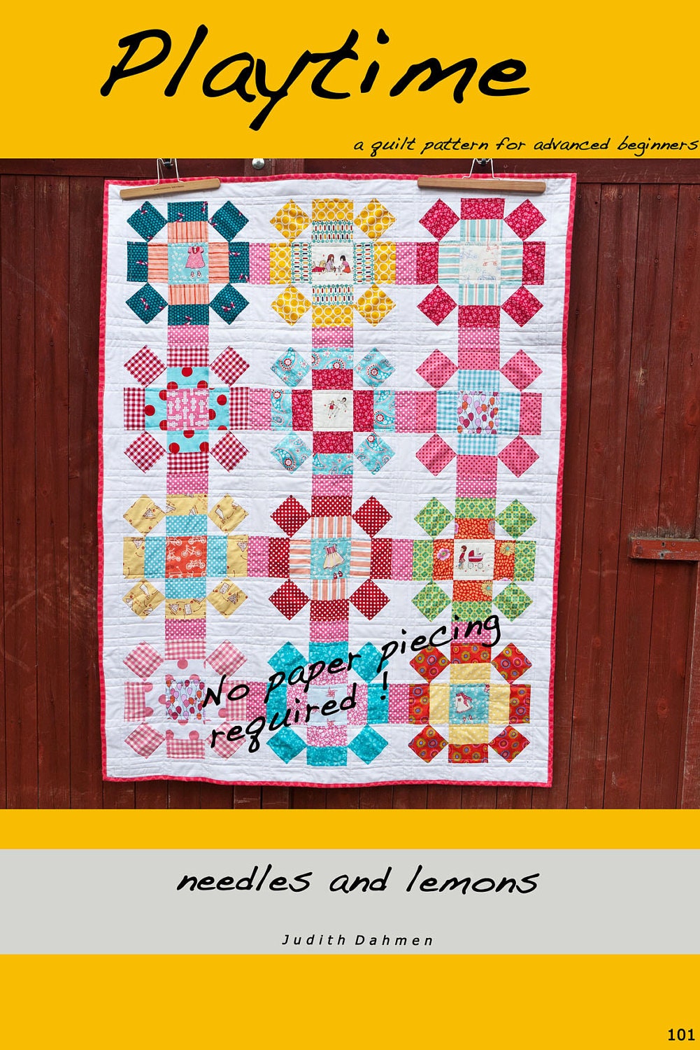 Playtime PDF Quilt Pattern by needlesandlemons