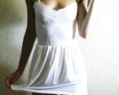 lovers and friends - vintage 60s revived beautiful organic cotton bamboo floral lace mini dress