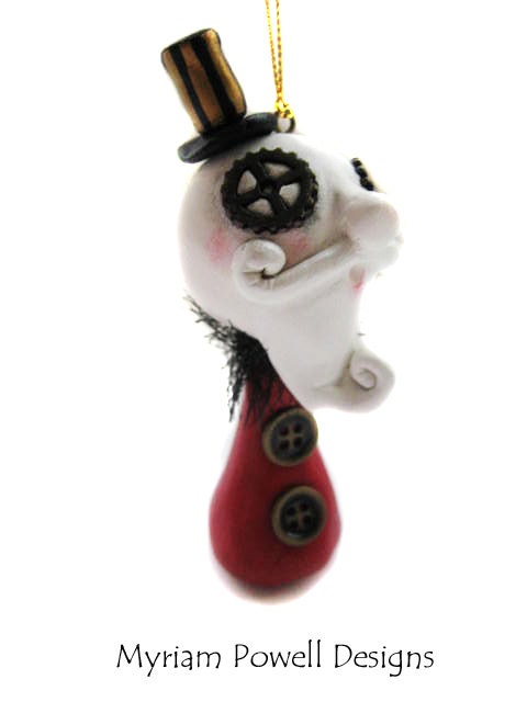 Steampunk Santa - Santa Ornament - Steampunk Ornament - Steampunk Decor - Steampunk Christmas- Made to Order