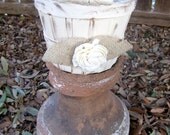 Personalized You Pick The Colors Custom Woodland Rustic Flower Girl Basket Elegant Vintage Shabby Chic Wedding Decorations