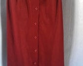 Christian Dior Burgundy Vintage Skirt