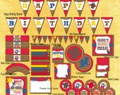 Cowboy Party Decorations- Printable Western Cowboy Birthday Party Decorations- Cowboy Printable Party PDF Il_170x135