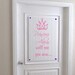 Girl Princess Saying Wall Decal Name Nursery Vinyl Sticker Decor