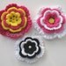 Instant Download - Crochet Pattern 060 - Donna Flower Clip & Hair Clip.