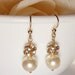 Pearl earrings - Gold filled - Fireballs and Pearls
