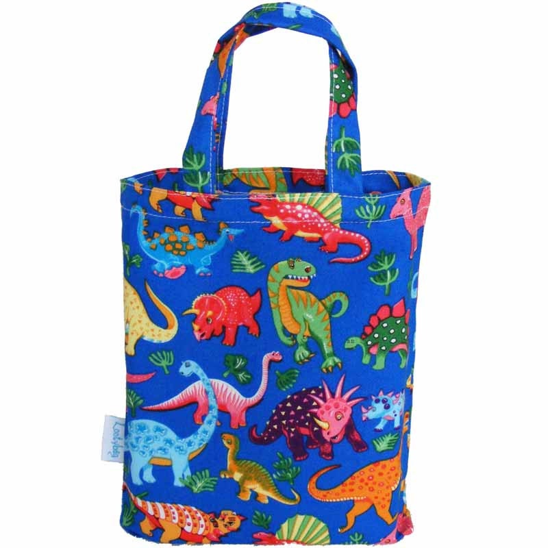 Dinosaur Fabric Party Bag, Gift Bag or Loot Bag