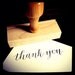 THANK YOU STAMP - Calligraphy Rubber Stamp - Wooden Handle