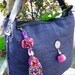 Key Chain Zip Pull Bag Accessories Decoration Handmade by HMONG Tribe Thailand  (ACC028-PU)