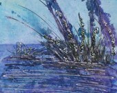 Mixed Media Original Impression Purple