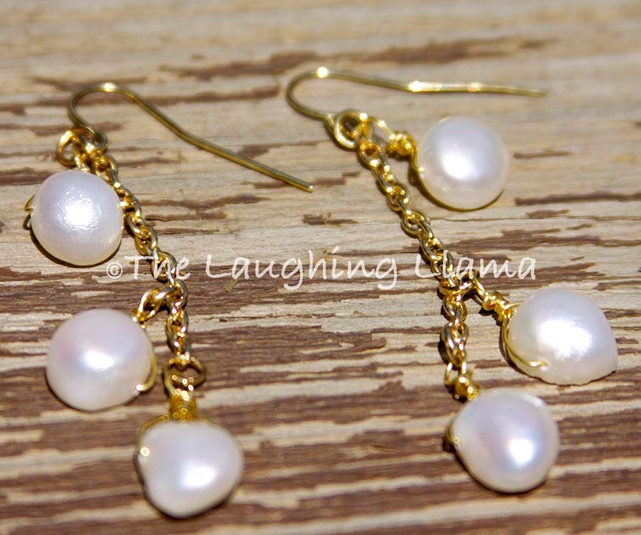 Freshwater Pearl Dangle Earrings