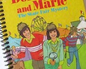 DONNY AND MARIE Vintage book journal notebook Recycled Upcycled Spiral Bound Osmonds