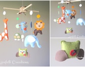Baby mobile - Animals Mobile - Forest Mobile - Zoo Mobile - Neutral Mobile - PICK YOUR COLORS