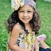 You Make Me Happy When Skies Are Gray Headband made to match Persnickety spring Matilda Jane