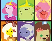 Princesses of Adventure Time Stickers 12pk