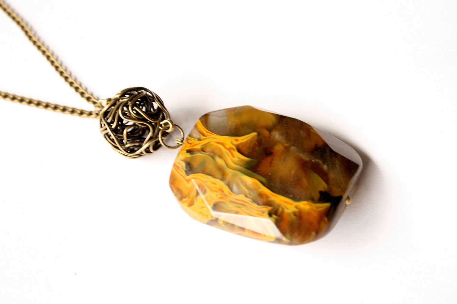 Brown Stone Necklace