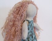 11" Eco-friendly doll with light brown hair and flower dress