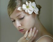 Pink 'Whippletree' Blossom Hair Comb - Bridal Flower Hair Accessory - Light Pink Bride Bridesmaid - Woodland Wedding