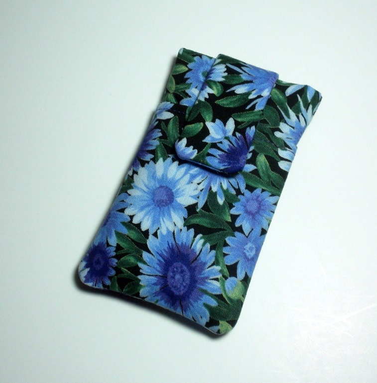 Fabric iPhone Sleeve iPhone 3, Purple iPhone 4 Case, Smartphone phone Cover, gear for iphone mobile phone Lavender flowers, iTouch iPod