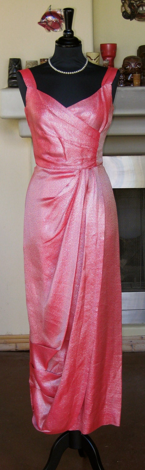 Ultimate Red Lurex Dress Bad Girl Hollywood Couture